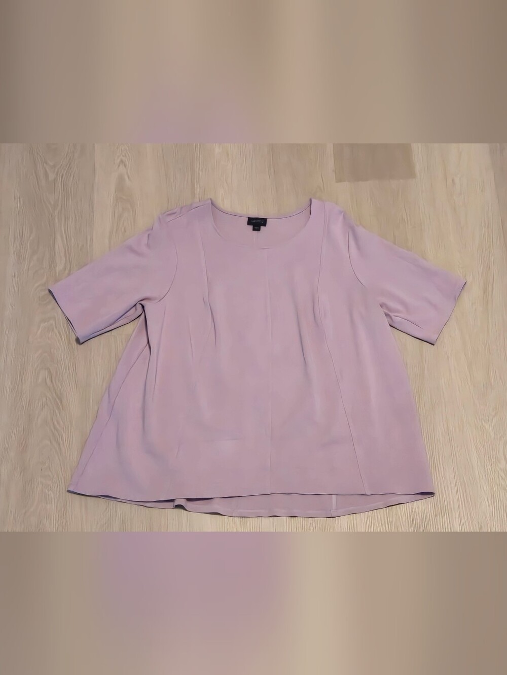 J. Jill Wearever Collection Scoop Crew Neck Purple Mauve Pink Lavender Shirt - Picture 2 of 9